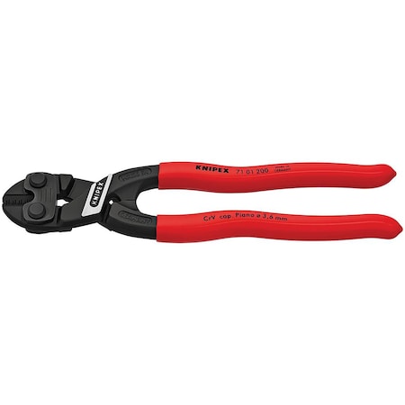 Knipex Knipex 8 in. Mini Bolt Cutter Black/Red 1 pk 71 01 200 SBA